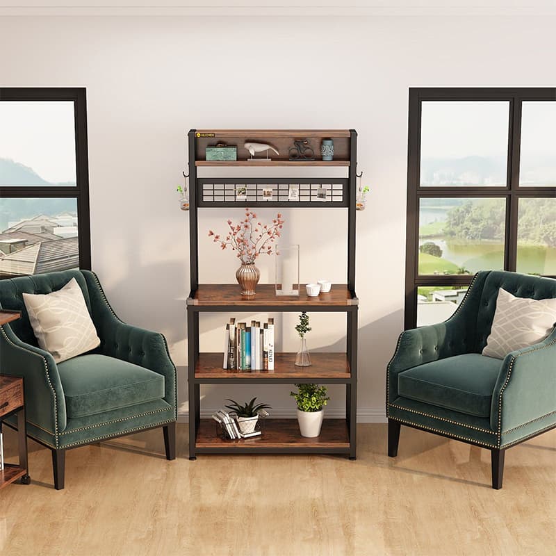 Industrial 5-Tier Kitchen Bakers Rack Bakers Racks for Kitchens with Storage